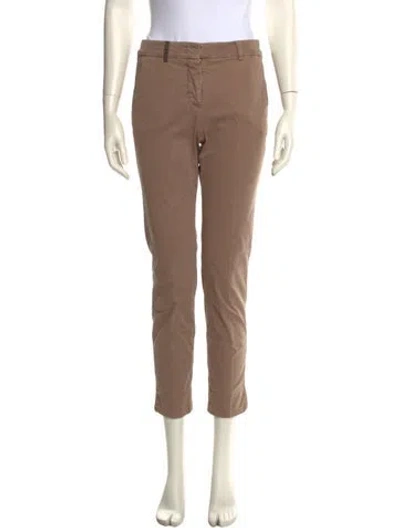 Pre-owned Peserico Skinny Leg Pants In Neutral