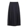 Peserico Flared Midi Skirt In Blue