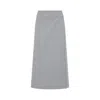 Peserico Wool Blend Midi Skirt In Gray
