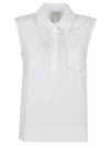 Peserico Sleek Trapezoid Polo Shirt With Masculine Collar