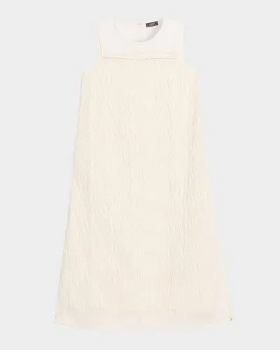 Peserico Sleeveless A-line Midi Dress In Neutral