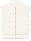 Peserico Sleeveless Down Gilet In Neutrals