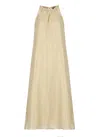 Peserico Ramie And Viscose Dress In Neutral