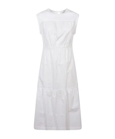 Peserico Ruffle-detail Dress In White