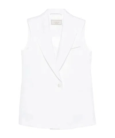 Peserico Sleeveless Gilet In White