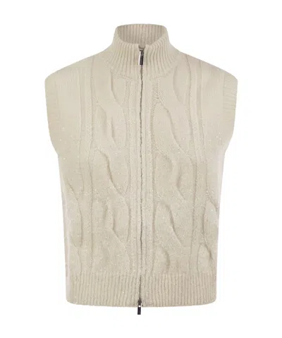 PESERICO SLEEVELESS KNITTED SWEATER