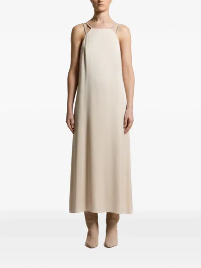 Peserico Sleeveless Maxi Dress In Neutral