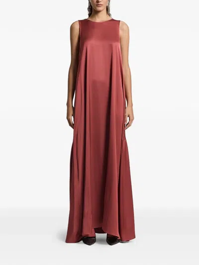 Peserico Sleeveless Maxi Dress In Red