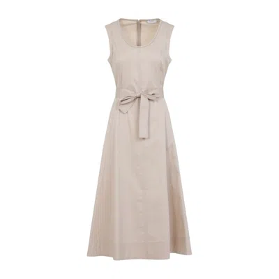 Peserico Sleeveless Maxi Dress With Fitted Bodice