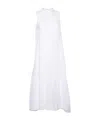 Peserico Sleeveless Mid-length Dress In White