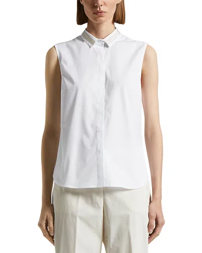 Peserico Sleeveless Shirt In Light White
