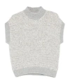 Peserico Alpaca-blend Sweater Vest In Gray