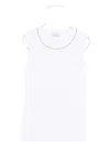 Peserico Embellished Shell In White