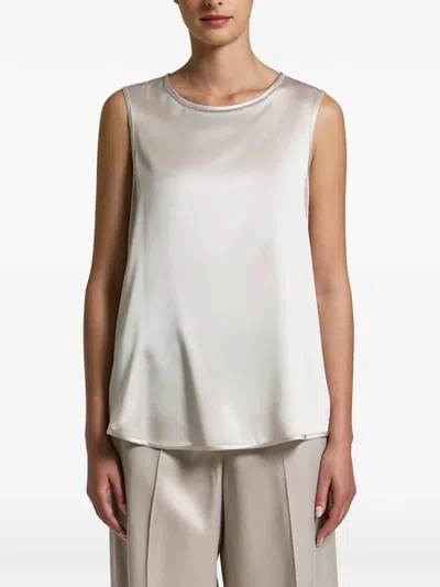 Peserico Sleeveless Top In Animal Print