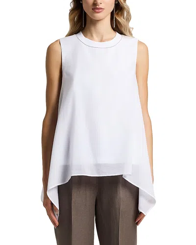 Peserico Sleeveless Top In White