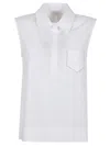 Peserico Sleek Trapezoid Polo Shirt With Masculine Collar