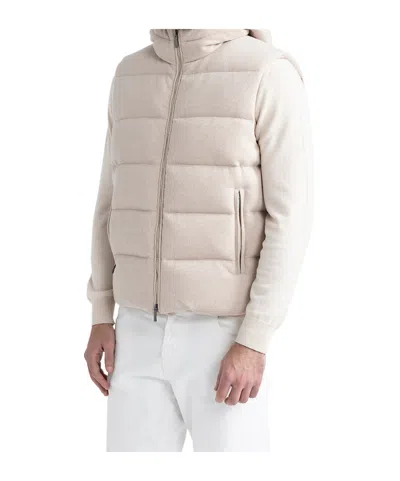 Peserico Sleeveless Vest In White