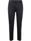 Peserico Slim-cut Trousers In Black