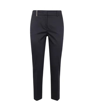 Peserico Slim-cut Trousers In Black