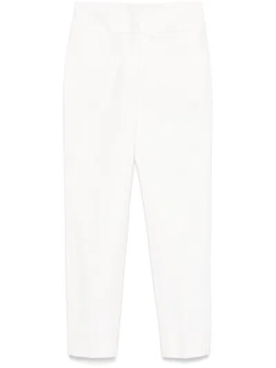 Peserico Slim-cut Trousers In White