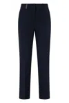Peserico Slim Fit Chino Trousers In Blue