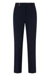 Peserico Slim Fit Chino Trousers In Blue