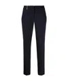Peserico Fitted Pants With Pockets And Loops In Black