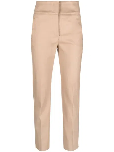 Peserico Slim-cut Leg Trousers In Nude