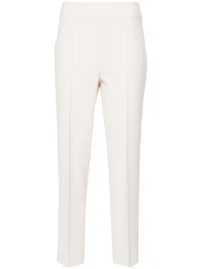 Peserico Slim-fit Cropped Trousers In Pink