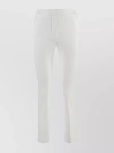 Peserico Slim Fit Cropped Trousers With Belt Loops