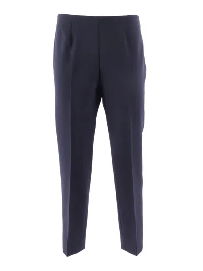 PESERICO SLIM-FIT TAILORED TROUSERS WITH SIDE ZIPPER CLOSURE