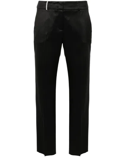 Peserico Slim-fit Trousers In Black