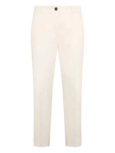Peserico Slim-fit Trousers In Neutral