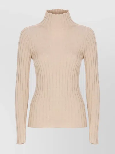 PESERICO SLIM FIT TURTLENECK SWEATER WITH RIBBED TEXTURE