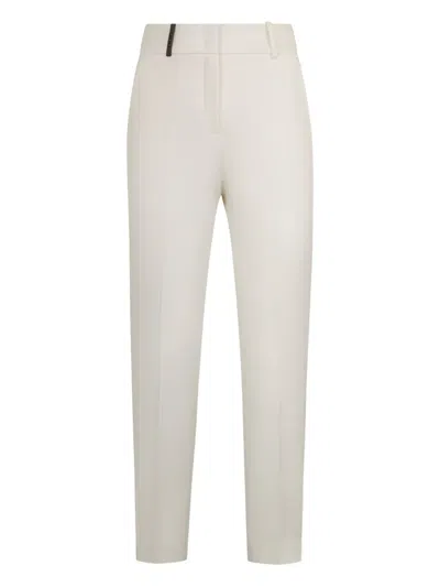 Peserico Slim Trousers In White