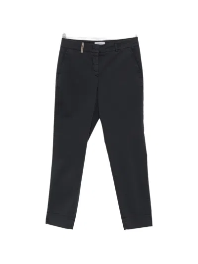 Peserico Slim-fit Trousers In Black