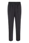 Peserico Soft Pants Made Of Stretch Viscose Technical Canvas