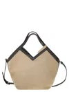 Peserico Soft Suede Tote Bag With Removable Pouch And Adjustable Strap In Nude
