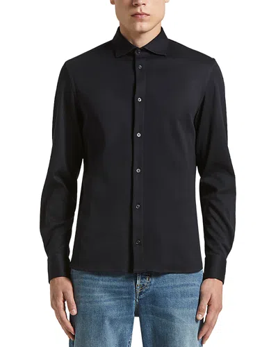PESERICO SOLID BUTTON FRONT SHIRT