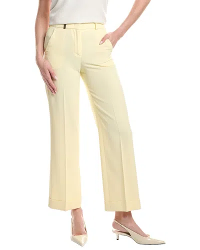 Peserico Solid Pant In Neutral