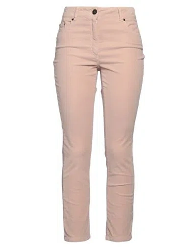Peserico Sport Woman Pants Beige Size 6 Cotton, Elastane