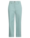 Peserico Sport Woman Pants Sage Green Size 4 Cotton, Elastane