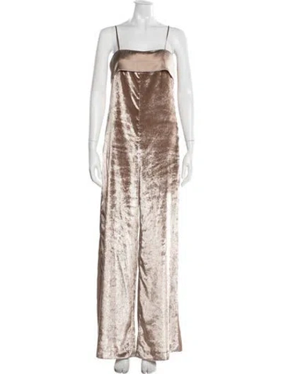 Pre-owned Peserico Square Neckline Jumpsuit In Neutral
