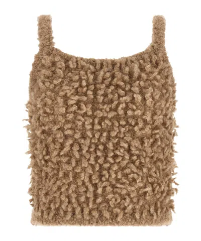Peserico Square-neck Camisole In Brown