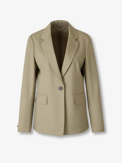 Peserico Straight Closure Blazer In Neutral
