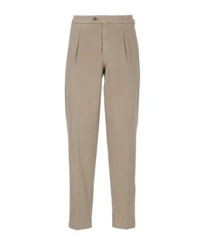 PESERICO PLEATED-FRONT SIDE-BUCKLE TROUSERS