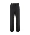 Peserico Straight-leg Casual Pants In Black