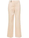 Peserico Mid-waist Tapered Trousers In Neutrals