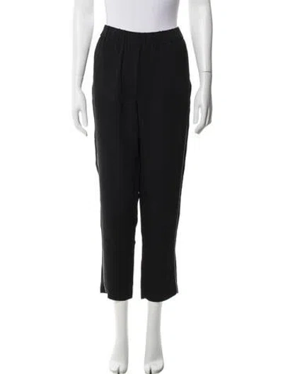 Pre-owned Peserico Straight Leg Pants In Black