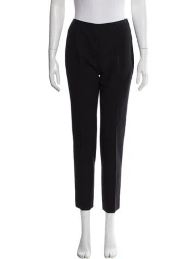 Pre-owned Peserico Straight Leg Pants In Black